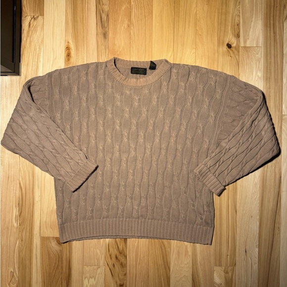 Cable Knit Sweater in Taupe - Picture 1 of 3